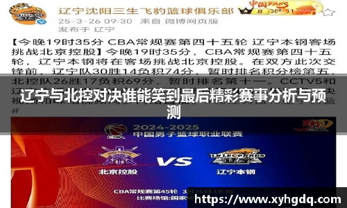 辽宁与北控对决谁能笑到最后精彩赛事分析与预测